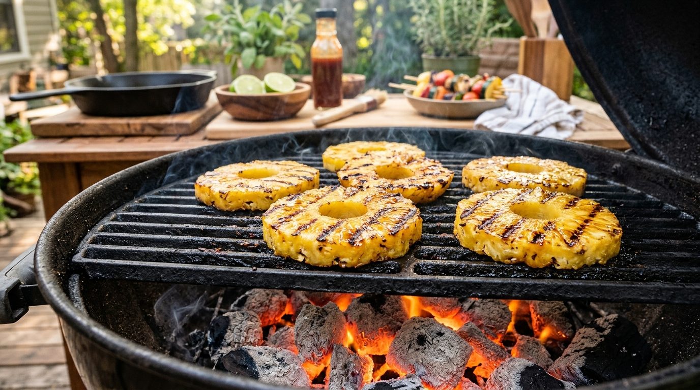Ananas doré au barbecue : la recette caramélisée minute