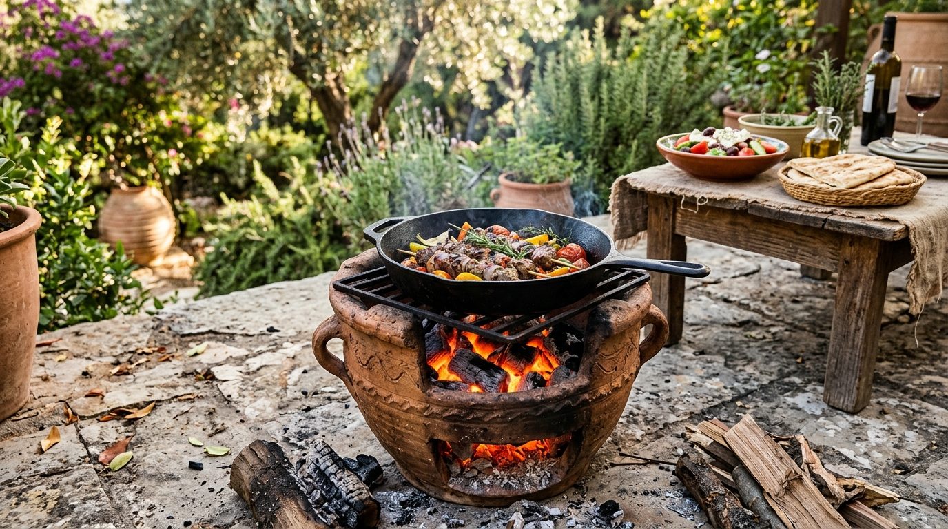 Bien utiliser le kanoun : le brasero traditionnel en terre cuite