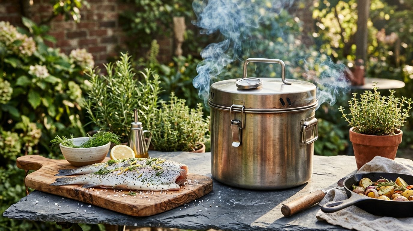 Fumer viandes et poissons avec un fumoir compact en inox : guide et conseils pratiques