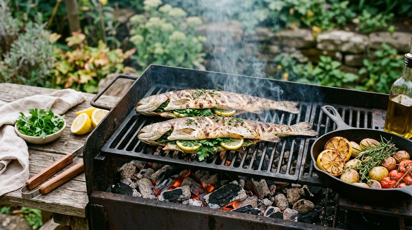 Truite au persil sur le grill : la recette inratable au barbecue