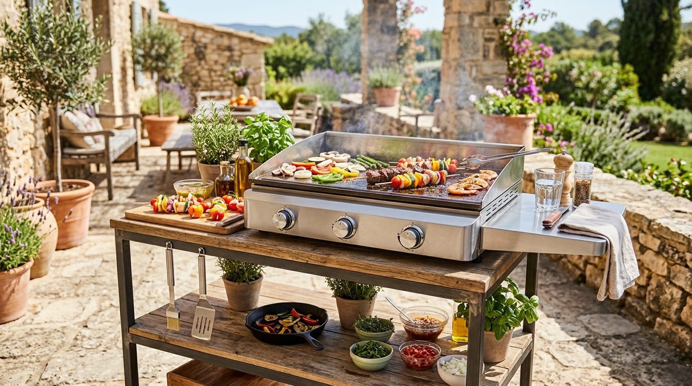 Plancha Tonio tout inox : le repère du haut de gamme en extérieur
