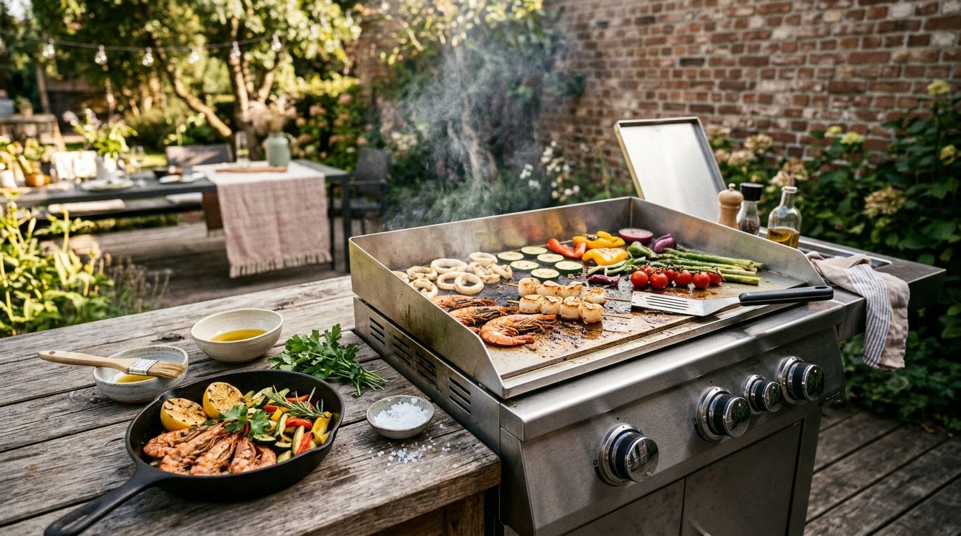 Choisir une plancha tout inox pour cuisiner en extérieur tout l’été