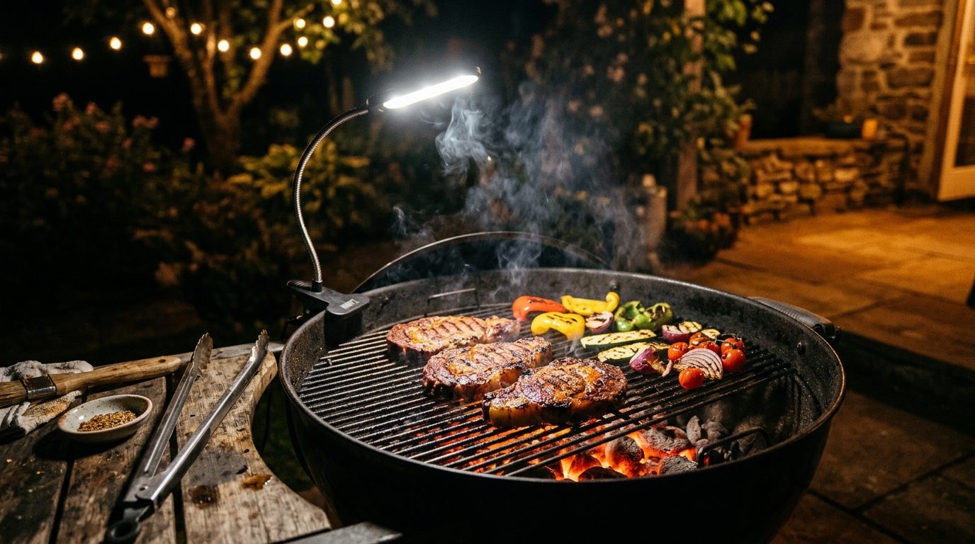 Lampe pour barbecue : réussir ses cuissons nocturnes sans fausse note