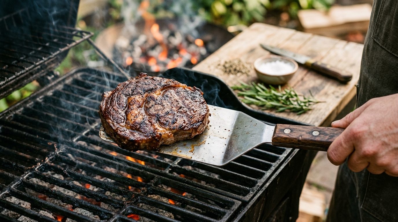 La spatule longue en inox : maîtriser la cuisson sans risquer la brûlure