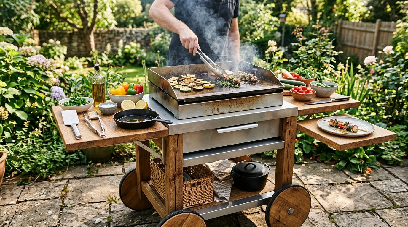 Bien choisir son chariot pour plancha : confort et mobilité au jardin